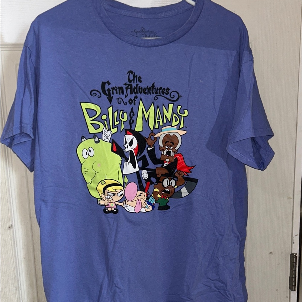 Blue Cartoon Graphic Kids T-Shirt